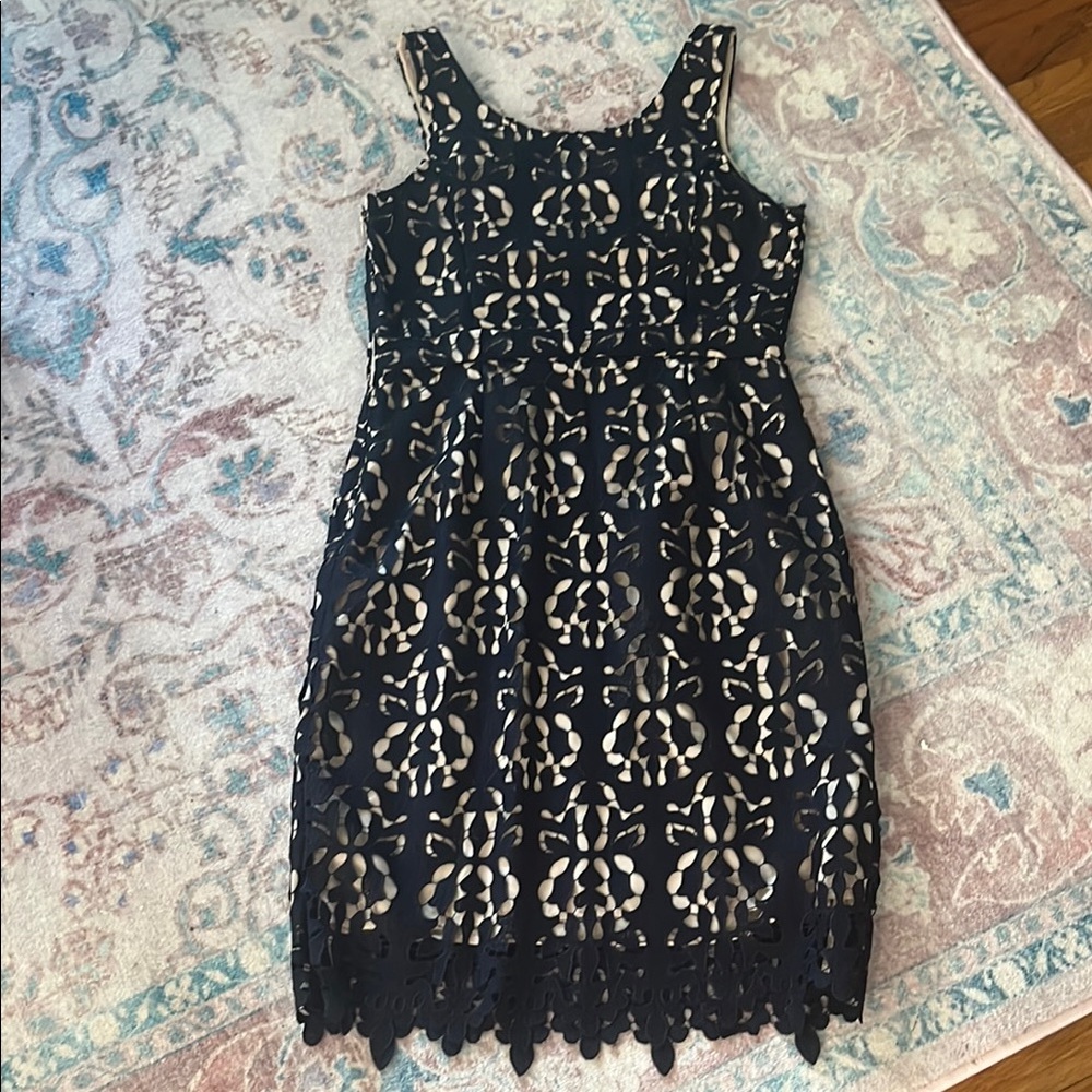 Banana Republic Navy Blue Sleeveless Sheath Dress
